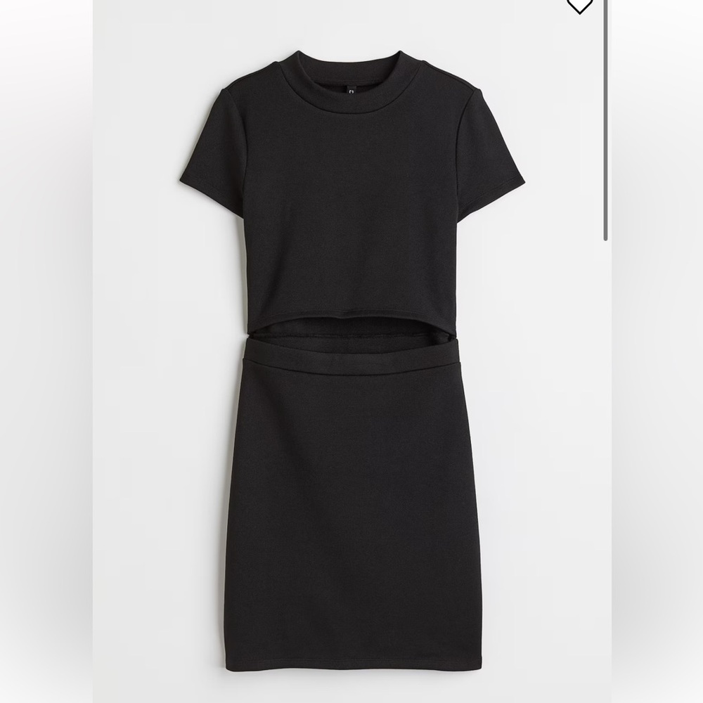 H&M Divided Black Cutout Bodycon Dress